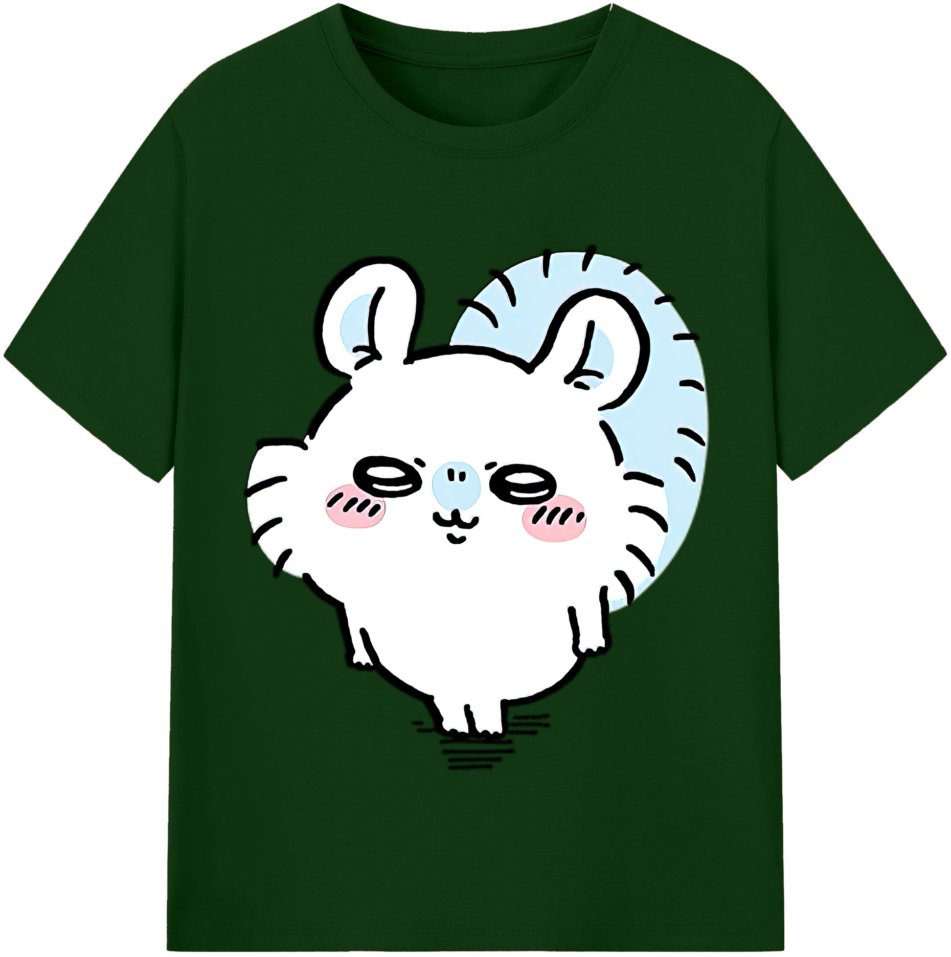 （画像用） ちいかわ モモンガ Chii-kawa Momonga 綿100％半袖Tシャツ（フロントプリント）